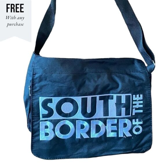 FREE Never used South of the Border Messenger Bag Black - Picture 1 of 4